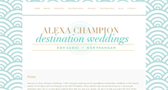 Desktop Screenshot of alexachampionweddings.com