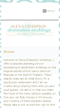 Mobile Screenshot of alexachampionweddings.com